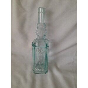 Decorative 12" Bottle clear green